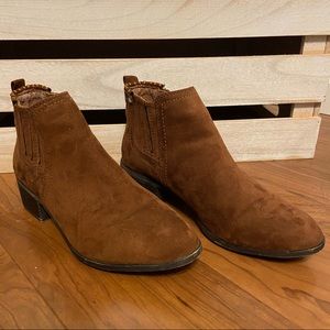 Brown suede madden girl booties